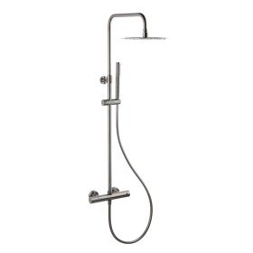 Sprchový systém SAT Aurum s termostatickou baterií broušený gun metal SATSSTKAURBGM SATSSTKAURBGM