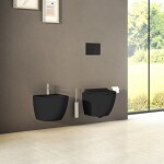 Bidet VitrA Shift závěsný černý, vnitřní přívod RN020BL RN020BL