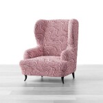 Bielastické potahy BRILLANTE bordó křeslo ušák (š. 60 - 110 cm)