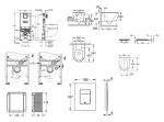 GROHE - Rapid SLX Set předstěnové instalace, klozetu, sedátka SoftClose a tlačítka Skate Cosmopolitan, Moon White SANI11BB3115