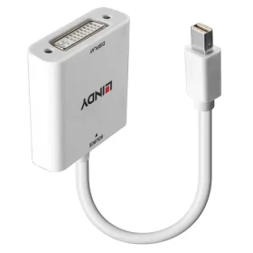 Lindy Mini DisplayPort na DVI-I / Redukce / 1920x1200 px / HDCP 1.4/2.2 / 0,18 m (38318)