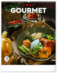 NOTIQUE Nástěnný kalendář Gourmet 2027, 48 x 56 cm
