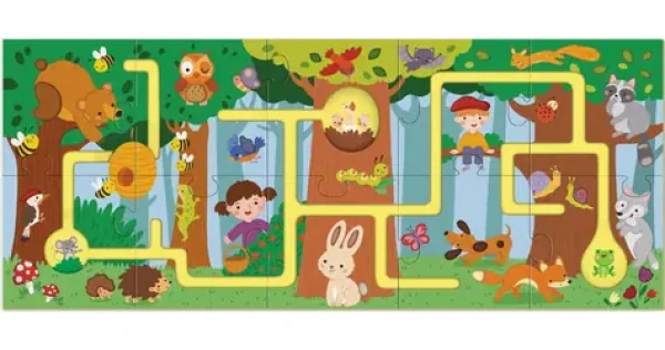 DODO Puzzle-labyrint Cesta lesem