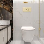 REA - Závěsná WC mísa Carter se sedátkem SLIM, rimless, bílá REA-C1400