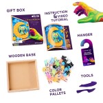 OKTO Modelování Malý svět v rámečku motiv "Zajíček na měsíci" 21x21 cm, OKTO, W051113