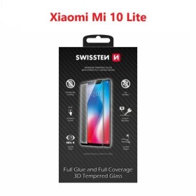 SWISSTEN Ultra Durable 3D FULL GLUE Glass pro XIAOMI Mi 10 Lite černá (64701877)