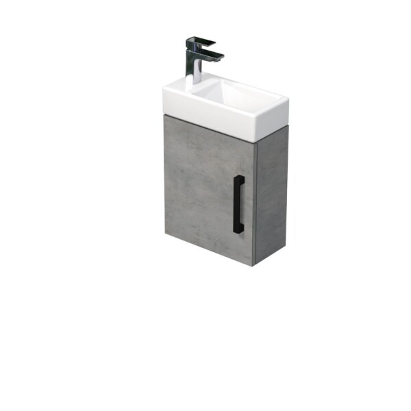 Koupelnová skříňka s umyvadlem SAT Cube Way 40x47,5x20 cm beton mat CUBE320401DCBE CUBE320401DCBE