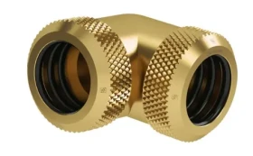 Barrow Spojka pro 14mm pevnou trubici - 90° koleno zlatá (TWT90KNS-K14 go)