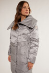 Monnari Kabáty Prošívaný kabát objemnou kapucí Grey