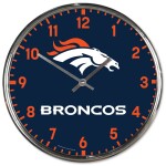 Hodiny Denver Broncos NFL Chrome Team Design