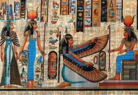 GRAFIKA Puzzle Papyrus a hieroglyfy