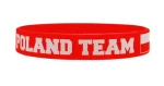 SPORTTEAM Náramek silikon Polsko 1 červený (4891223108859)