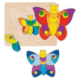 Vícevrstvé puzzle Motýl