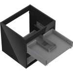 MEXEN - Box-A skříňka pro umyvadlo 50, 2 zásuvky, černá lesk 91AX0-0500-470-2-70