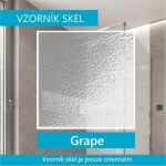 MEREO - Sprchový kout, Kora, obdélník, 90 x 80 cm, bílý ALU, sklo Grape CK34121Z