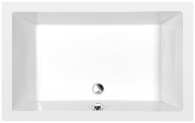 POLYSAN - DEEP hluboká sprchová vanička, obdélník 120x75x26cm, bílá 71564