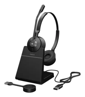 Jabra Engage 55 SE Stereo černá / Bezdrátová náhlavní souprava / mikrofon / USB-A / MS / nabíjecí stanice (9659-455-111)