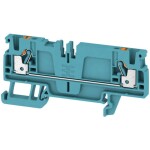 Weidmüller 1989910000 průchodková svorka 5.1 mm pružinová svorka modrá 100 ks