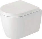 DURAVIT - ME by Starck Závěsné WC, Rimless, HygieneGlaze, matná bílá 253009AC00