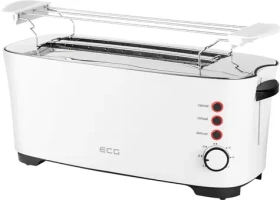ECG ST 13730 bílá / topinkovač / 1350 W / 4 topinky / 7 stupňů opekání / rozpékání (340810394958)