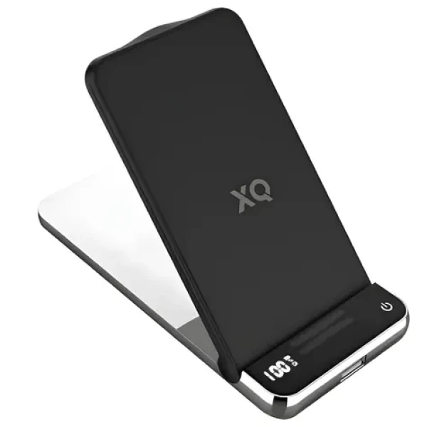 Xqisit Premium Wireless Stand 6000 černá / Powerbanka / Qi bezdrátové nabíjení / USB-A / USB-C (37977)