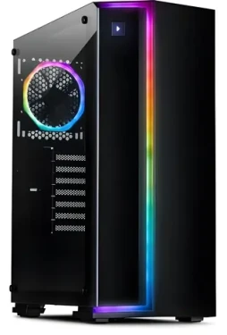 Inter-Tech S-3906 Renegade černá / Počítačová skříň / Tower / Tvrzené sklo / RGB / ATX, ITX, mATX (88881273)