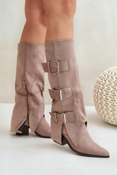 Kozačky na podpatku model 203505 Step in style 36