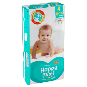 Happy Mimi Flexi Comfort dětské plenky 4 maxi 38 ks