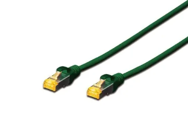 Digitus CAT 6A S-FTP zelená 0,5 m / Patch kabel / AWG 26/7 / 500 MHz / LSZH (DK-1644-A-005/G)