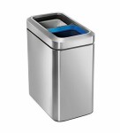 Simplehuman Odpadkový koš na tříděný odpad/ 20 l (10/10) / otevřený/ kartáčovaná nerez ocel (CW1470)