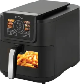 ECG AF 8020 Ai Slim Fry / Horkovzdušná fritéza / 8 l / 100-200°C / Ai technologie / skleněné dveře (100002129691)