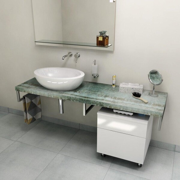 SAPHO - AVICE deska pod umyvadlo 120x50cm, tl.5cm, aquamarine AV126