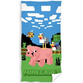 Dětská osuška Minecraft Prase a Kachna
