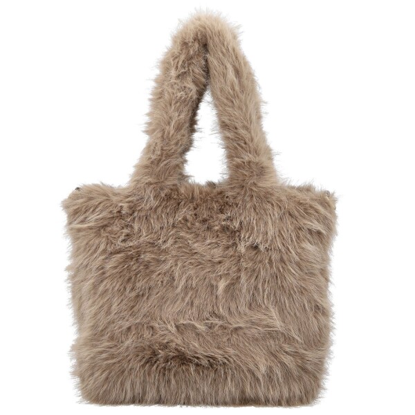 Stylová dámská plyšová kabelka do ruky Arianda, khaki