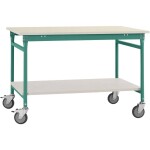 Manuflex LD1113.6011 ESD ESD pracovní stůl UNIDESK s kaučuk deska, rezedově zelená RAL 6011, Šxhxv = 2000 x 800 x 720-73