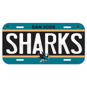 Wincraft Cedule San Jose Sharks NHL License Plate Banner