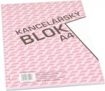 Kancelářský blok A4, linka, 50 listů