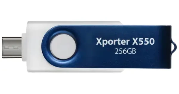 Patriot Xporter X550 256GB bílo-modrá / Flash disk / USB-A + USB-C / USB 3.2 Gen 1 (PS256GX550AAD)