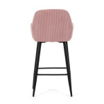 Barová židle, růžová, látka,AUB-V4009 PINK6
