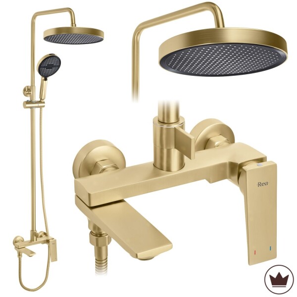REA - Sprchový set Prime Brush Gold REA-P7624