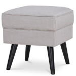 Taburet, krémová látka, nohy buk