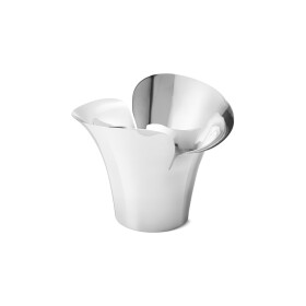 Georg Jensen Nerezový obal na květináč Bloom Botanica 19 cm, stříbrná barva, kov