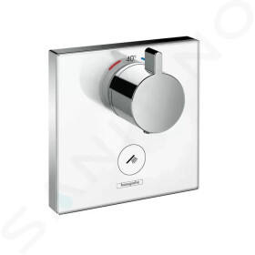 HANSGROHE - Shower Select Glass Termostat pod omítku Highflow pro 1 spotřebič a 1 dodatečný výstup, bílá/chrom 15735400
