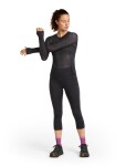 Dámské merino tričko s dlouhým rukávem ICEBREAKER Wmns 75 Cool-Lite Featherlight LS Crewe, Black velikost: M
