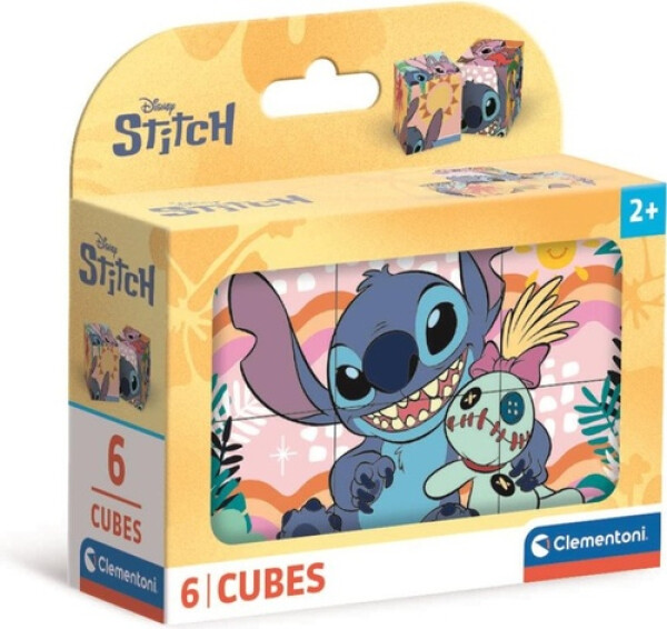 Obrázkové kostky Stitch 6 kostek