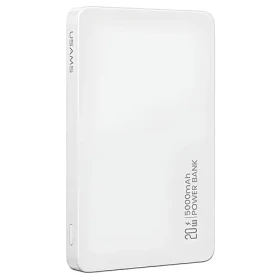 USAMS US-CD231 bílá / Powerbanka / Bezdrátové nabíjení / 20 W PD / 5000 mAh (5KCD23103)