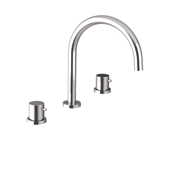 SAPHO - ULTRASAN tříprvková stojánková umyvadlová baterie, chrom UT017V