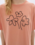 Tričko Thinking MU Flower Rope Pink Lucia Tee PINK