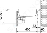 FRANKE - Eurostar Nerezový dřez ETN 611-58, 580x510 mm 101.0286.108