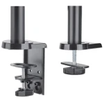 Manhattan držák 2 monitorů s plynovou pružinou / Držák / VESA 75x75-100x100 / nosnost 8 kg / 17-32" / šedá (461597)